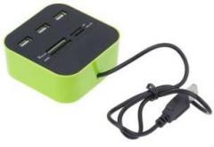 Shopybucket High Speed and 3 Port USB 2.0 Hub_HG1 Card Reader