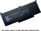 Solutions 365 COMPATIBLE F3YGT BATTERY FOR Latitude 12 7000 7280 7480 2X39G 4 Cell Laptop Battery