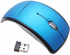 Speed Foldable Blue Wireless Optical Mouse