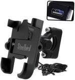 Steelbird Universal Bike Mount Phone Holder With 360 Rotating Handlebar With USB Cable Bike Mobile Holder