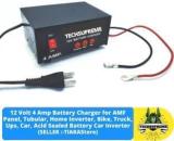 Techsupreme Battery Charger 12v 7 AMP Battery Charger With 7AH To 220AH Capacity SMPS 12 W Adapter (Power Cord Included)