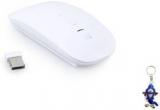 Terabyte Ultra Thin 2.4GHz White Wireless Optical Mouse (USB)