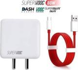 The Electron Bay 80 W SuperVOOC 6 A Wall Charger For Mobile With Detachable Cable (Cable Included)