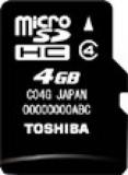 Toshiba 4 GB MicroSD Card Class 4 15 MB/s Memory Card