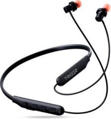 Triggr Bassplugs 100 Neckband, Dedicated Switch, 40H Battery, Dual Pairing, Fast Charge Bluetooth (In the Ear)