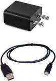 Trost 2A Black Wall Charger & Data Cable For H_TC Desire 601 Mobile Charger