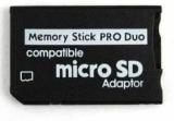 Ultrabytes Memory Stick Pro Duo Adapter Micro SD To Memory Stick PRO Duo Card For PSP, Playstation Portable, Camera, Handycam. Card Reader