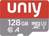 Uniy A1 U3 Ideal For 128 GB MicroSDXC Class 10 100 MB/s Memory Card (Smartphone, Wifi CCTV Camera, Tablets Laptop)