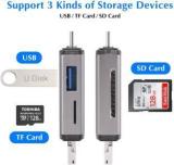 Viboton Multifunction 3 In 1 Usb 3.0, Type C, Micro Usb OTG Card Reader For SD TF Card Reader