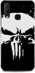 Wallcraft Back Cover for Vivo U10 / vivo 1916 PUNISHER, SKULL, MONSTER, ANGRY SKULL, HORRAR (Dual Protection, Pack of: 1)