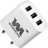 Webmedia 28 W Adaptive Charging 3.4 A Wall Charger For Mobile With Detachable Cable (Cable Included)