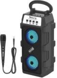 Woos Karaoke Speaker Double Woofer With Microphone TWS Dual Pairing 6 W Bluetooth Party Speaker (Mono Channel)