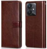 Wow Imagine Flip Cover For Redmi 13C 5G | Redmi 13C 4G | Poco M6 5G | Poco C65 (Flexible | Leather Finish, Magnetic Case, Pack Of: 1)