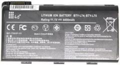 4d A5000 A6000 A6200 A6203 A6205 A7200 CR600 BTY L74 6 Cell Laptop Battery