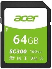 Acer SC300 64 GB SDXC UHS Class 3 160 MB/s Memory Card