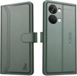 Aibex Flip Cover For OnePlus Nord 3 5G|Vegan PU Leather |Foldable Stand & Pocket (Cases With Holder, Pack Of: 1)