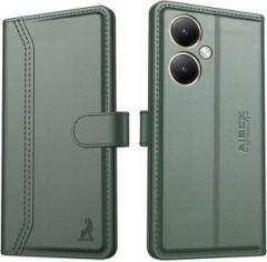 Aibex Flip Cover for Vivo Y27 4G|Vegan PU Leather |Foldable Stand & Pocket (Cases with Holder, Pack of: 1)