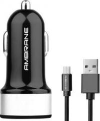 Ambrane 4.8 Amp Turbo Car Charger (With USB Cable)