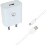 Aru AR 155 2.1A Single Port 2 A Mobile Charger With Detachable Cable (Cable Included)