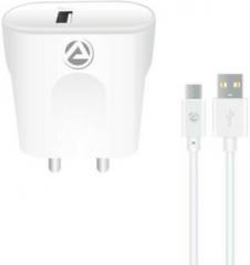 Aru ARQ 30 Quick charge 18 W Micro USB 2.1 A Mobile Charger with Detachable Cable (Cable Included)