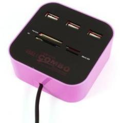 Bb4 3 Port USB COMBO HUB Card Reader