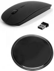 Bb4 Gel Pad Reusable Washable Powerful WITH 2.4 GHZ ULTRA SLIM WIRELESS Optical Mouse (USB)