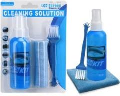 Bhakti 3 in 1 Cleaning set for PC, Laptops, Monitors, Mobiles, LCD, LED, TV for Computers, Laptops, Mobiles (Screen Cleaner, 100 ml with Micro Fiber Cloth and Brush)