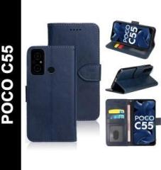 Bozti Back Cover for POCO C55 (Grip Case, Pack of: 1)