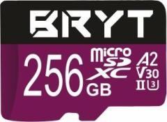 Bryt High Capacity Micro SD Card 256 GB MicroSDXC Class 10 130 MB/s Memory Card