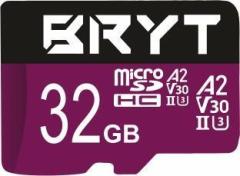 Bryt High Capacity Micro SD Card 32 GB MicroSDXC Class 10 130 MB/s Memory Card