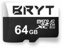 Bryt UHS 1 High Capacity Micro SD Card 64 GB MicroSDHC Class 10 90 MB/s Memory Card