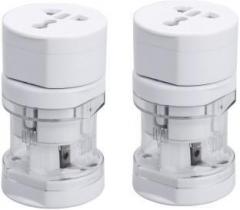 Care Case Pack Of 2 Universal Long Travel Adapter International Good Quality Worldwide Adaptor