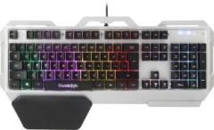 Cosmic Byte CB GK 06 Galactic with Aluminum Body, RGB Backlit Keys, Braided Cable Wired USB Gaming Keyboard