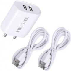 Deepsheila 3.4A. DOUBLE PORT FAST CHARGER WITH ANDROID SYNC/DATA CABLE Mobile Charger (Cable Included)