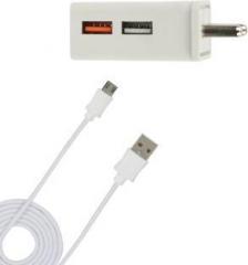 Deepsheila 3.4A. FAST CHARGER & V8 CABLE FOR LYF WIND 7 Mobile Charger (Cable Included)