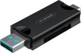 Digitek DCR 007 USB A 3.0 & Type C HighSpeed Multi Card Reader Supports All Memory Cards Card Reader