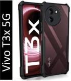 Doubledicestore Back Cover For Vivo T3x 5G (Transparent, Pack Of: 1)