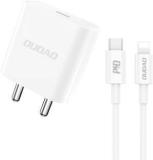 Dudao 33 W PD 3 A Wall Charger For Mobile With Detachable Cable (Adapter With Lightning Cable, Cable Included)