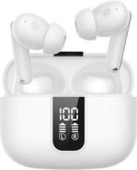 Elver Buds U Digital Display Bluetooth Earbuds With 50H+ Playback time, Touch Controls Bluetooth Headset (True Wireless)