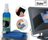 Etake 3 In 1 Screen Cleaning Set For PC, Laptops, Monitors, Mobiles, LCD, LED, TV For Computers, Laptops, Mobiles (Professional Quality 100ml With Micro Fiber Cloth And Brush)