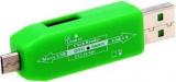 Etake Green 2.0 USB, Micro USB Smart OTG Adapter Card Reader (For Smart Phone And Computer)