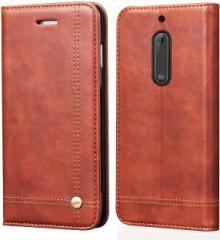 Febelo Flip Cover for Nokia 5 (Cases with Holder, Artificial Leather)