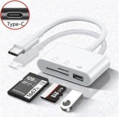 Fire Turtle Type C OTG Card Reader USB Cable 3 in 1 SD/TF Card Reader USB Connector Card Reader