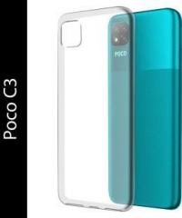 Flipkart Smartbuy Back Cover for Poco C3, Poco C4 (Transparent, Silicon)