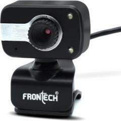 Frontech FT 2252 USB Webcam 640x480 Resolution| 30FPS Frame Rate|Built in Mic| LED Lights Webcam