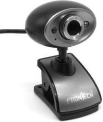 Frontech FT 2254 USB 2.0 Webcam 640x480 Resolution|CMOS Sensor| Built in Mic| LED Lights Webcam