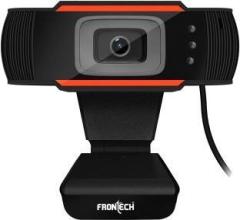 Frontech FT 2255 USB Webcam 1280x720 High Resolution CMOS Sensor|Built in Mic| LED Lights Webcam