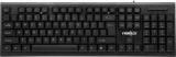 Frontech Wired Keyboard |Membrane 104 Keys| Super Slim Design | Retractable Stand KB 0007 Wired USB Desktop Keyboard