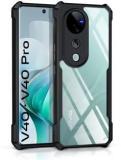 Fwellt Back Cover For Vivo V40 5G, Vivo V40 Pro 5G (Transparent, Grip Case, Silicon)