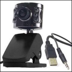 Gadget Deals 6 LED Lights Driverless Camera for Computer/Laptop Webcam (with Mic)